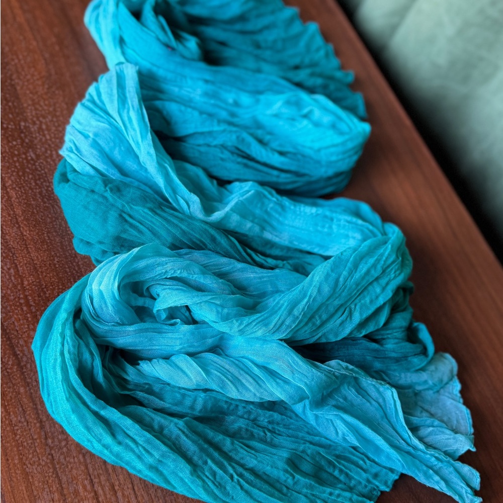 Vibrant Teal Scarf